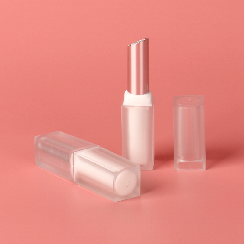 Fashion Design Abs Lipstick Containers Plastic Tubes Hot Stamping White