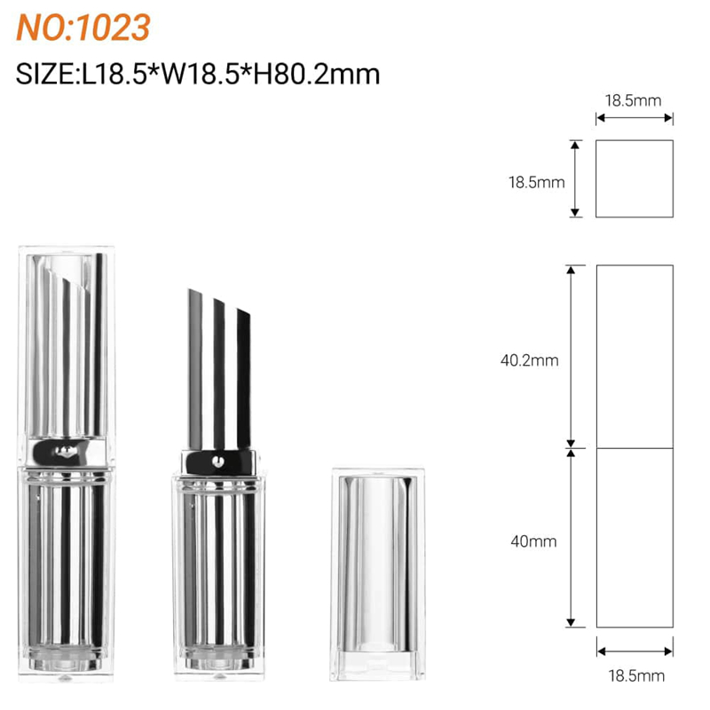 Fashion Design Abs Lipstick Containers Plastic Tubes Hot Stamping White